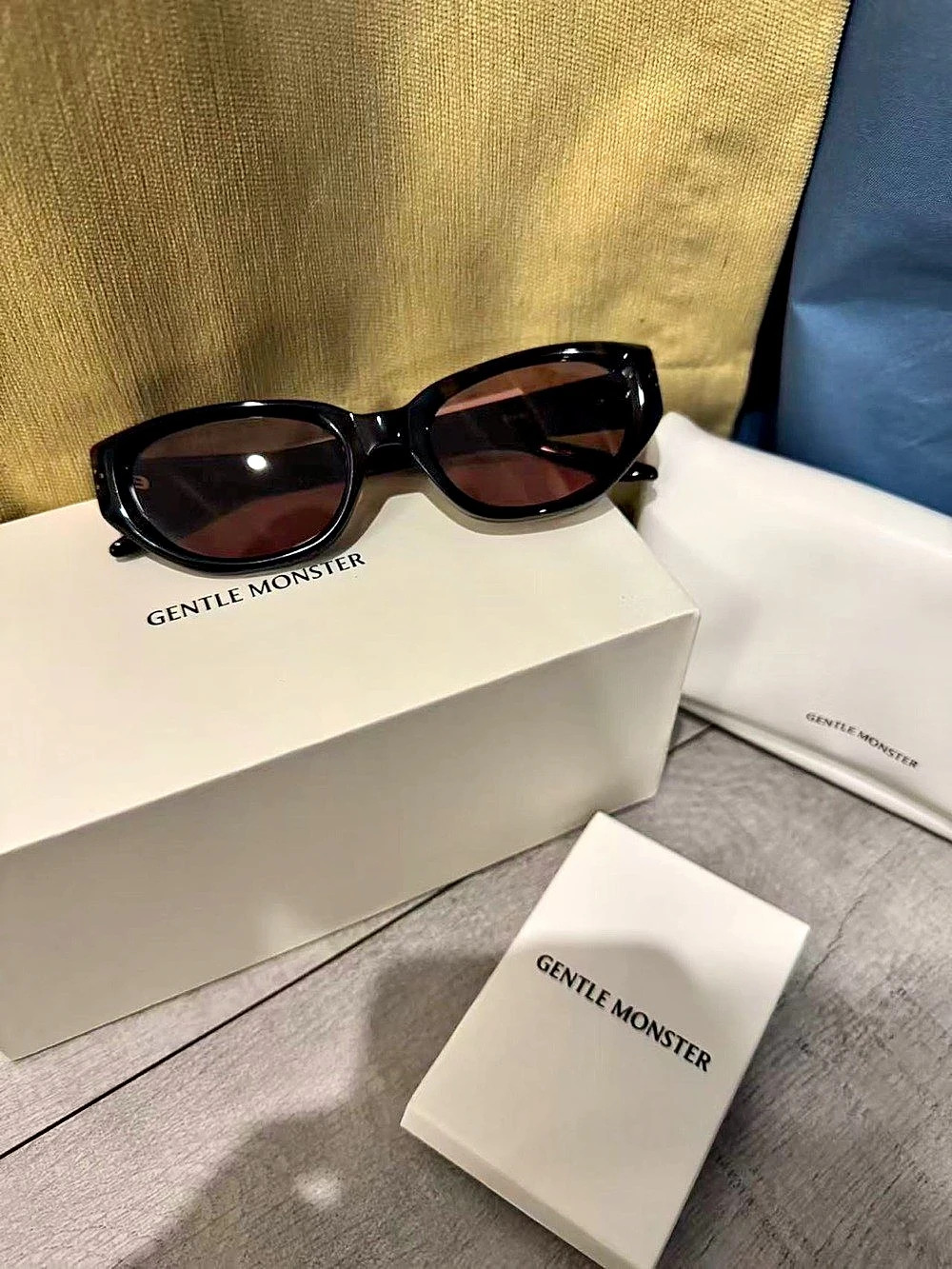 Gentle Monster BONI Black & Brown Sunglasses
